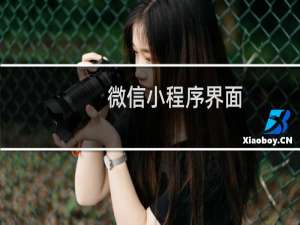 微信小程序界面