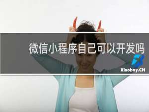 微信小程序自己可以开发吗