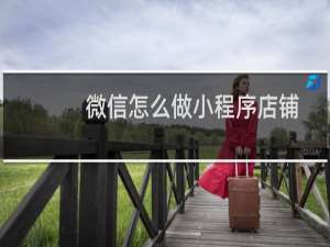 微信怎么做小程序店铺