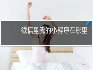 微信里我的小程序在哪里