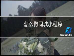 怎么做同城小程序