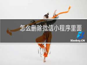 怎么删除微信小程序里面