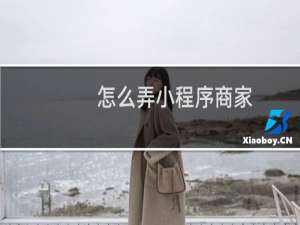 怎么弄小程序商家