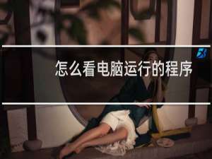 怎么看电脑运行的程序