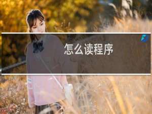 怎么读程序