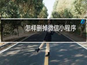 怎样删掉微信小程序