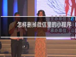 怎样删掉微信里的小程序