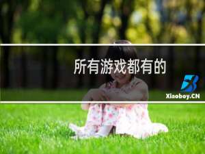 所有游戏都有的