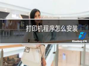 打印机程序怎么安装
