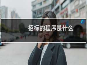 招标的程序是什么
