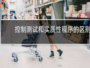 控制测试和实质性程序的区别