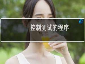 控制测试的程序
