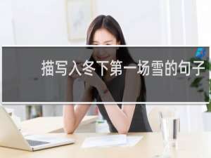 描写入冬下第一场雪的句子