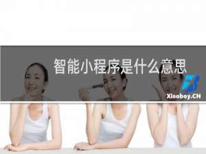 智能小程序是什么意思