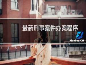 最新刑事案件办案程序