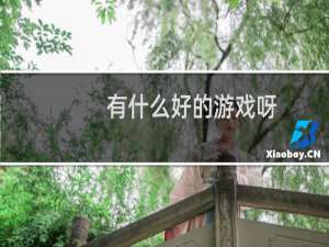 有什么好的游戏呀