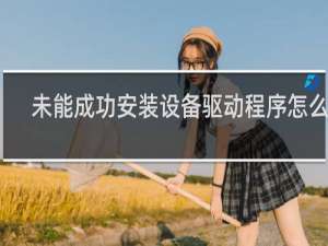 未能成功安装设备驱动程序怎么办