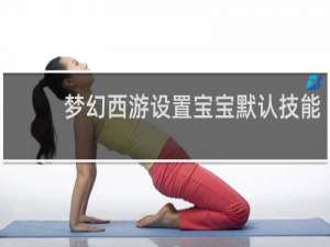 梦幻西游设置宝宝默认技能