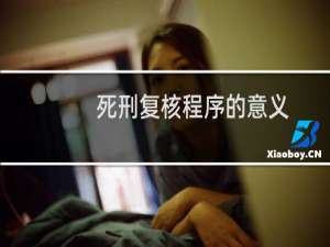 死刑复核程序的意义