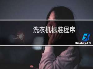 洗衣机标准程序