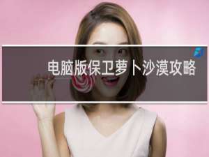 电脑版保卫萝卜沙漠攻略
