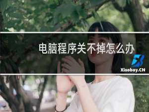 电脑程序关不掉怎么办