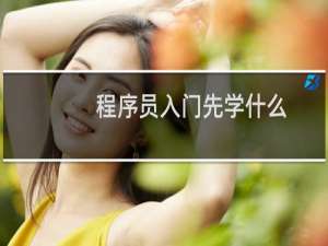 程序员入门先学什么