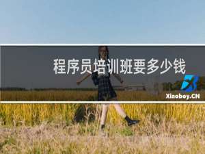 程序员培训班要多少钱