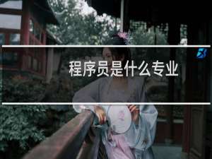 程序员是什么专业