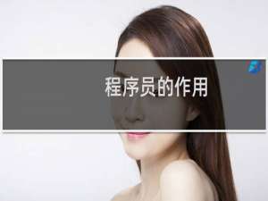 程序员的作用