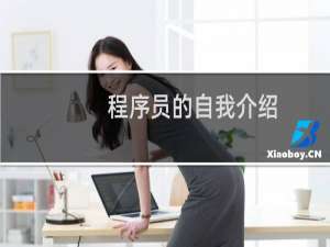 程序员的自我介绍