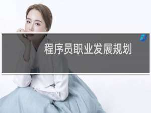 程序员职业发展规划