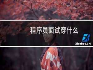 程序员面试穿什么