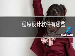 程序设计软件有哪些