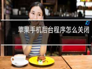 苹果手机后台程序怎么关闭