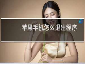 苹果手机怎么退出程序