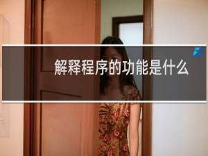 解释程序的功能是什么