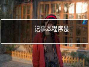 记事本程序是