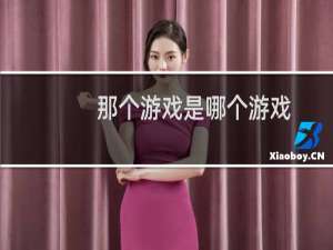 那个游戏是哪个游戏