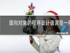 面向对象的程序设计语言是一种