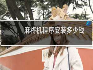 麻将机程序安装多少钱