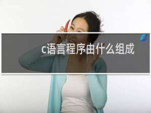 c语言程序由什么组成