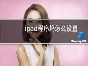 ipad程序坞怎么设置