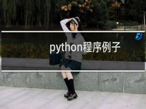 python程序例子