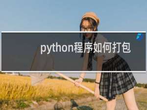 python程序如何打包
