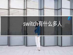 switch有什么多人游戏