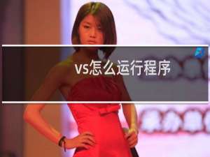 vs怎么运行程序