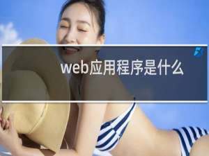 web应用程序是什么