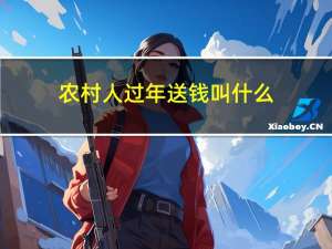 农村人过年送钱叫什么