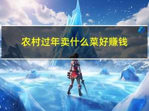农村过年卖什么菜好赚钱